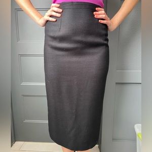 Baroness Black Pencil Skirt | Size 8